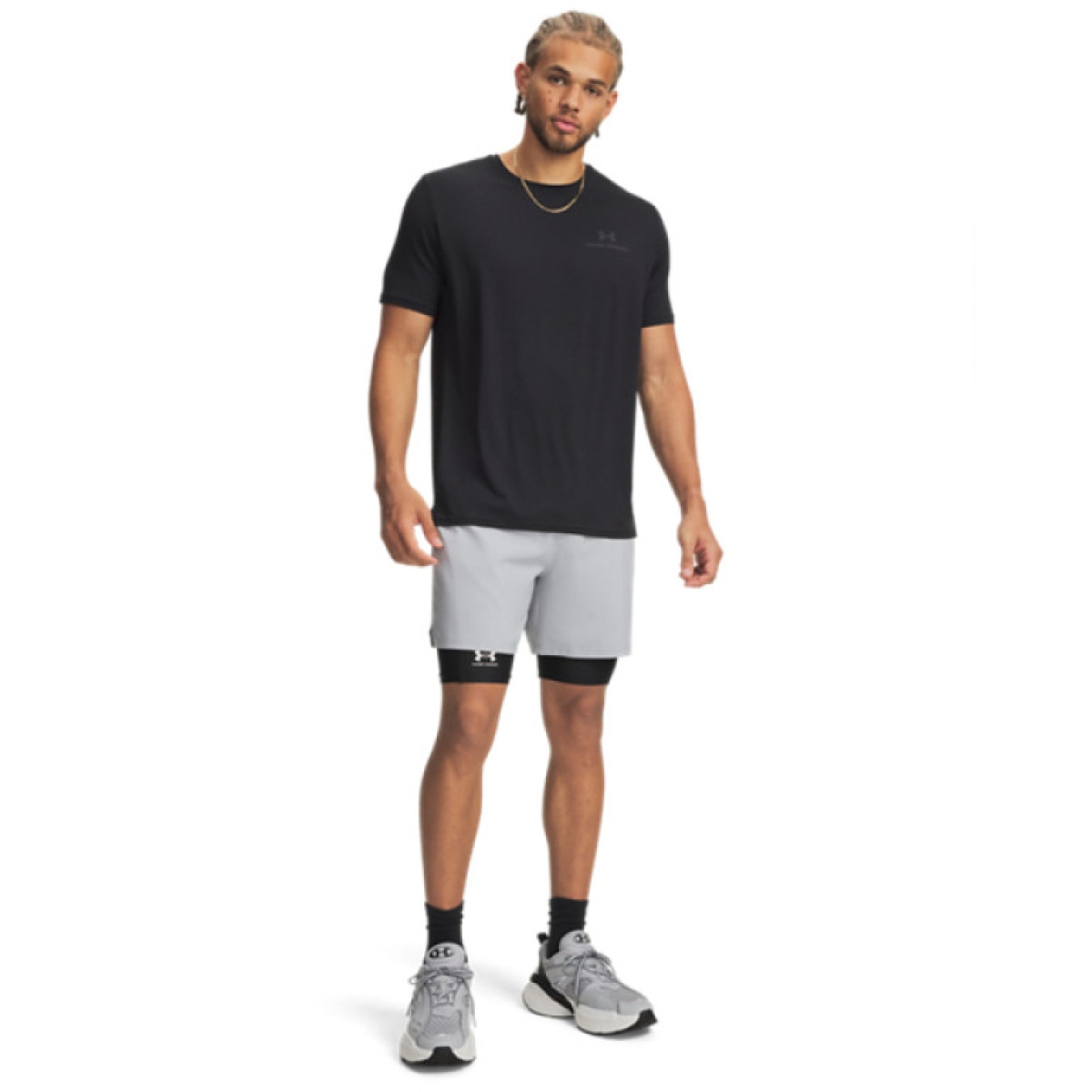 Męskie spodenki treningowe Under Armour UA Vanish Wven Short 2.0 6in - szare