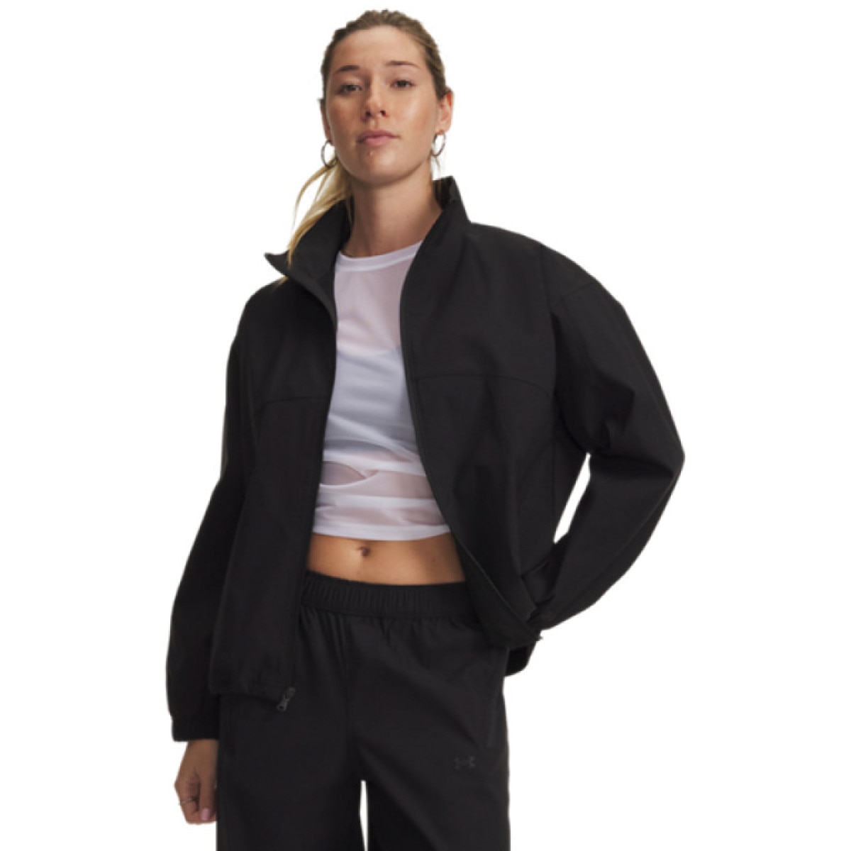 Damska kurtka Under Armour UA Unstoppable Woven FZ – czarna