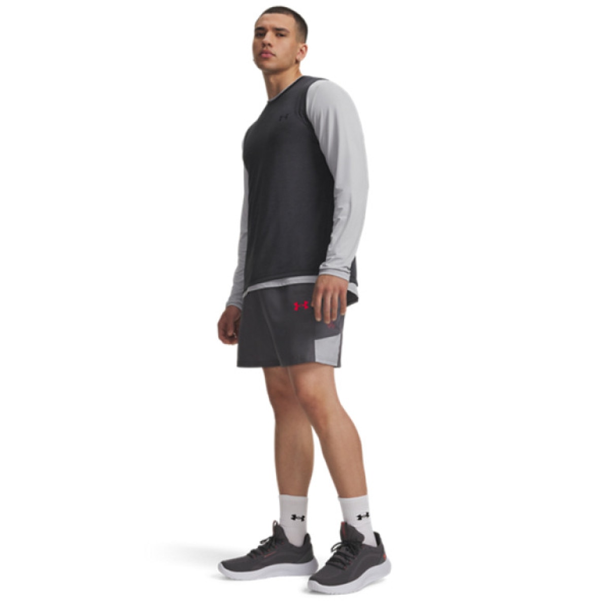 Męskie spodenki treningowe Under Armour UA Tech Utility Shorts - szare