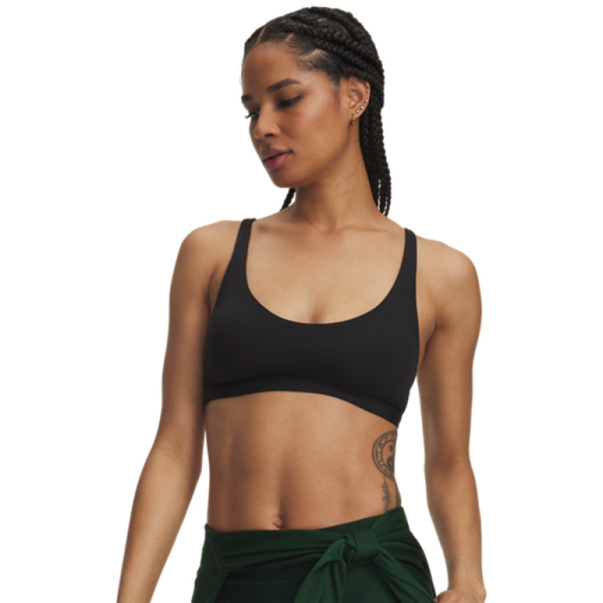 Damski biustonosz treningowy z niskim wsparciem Under Armour UA Motion Low Bra - czarny
