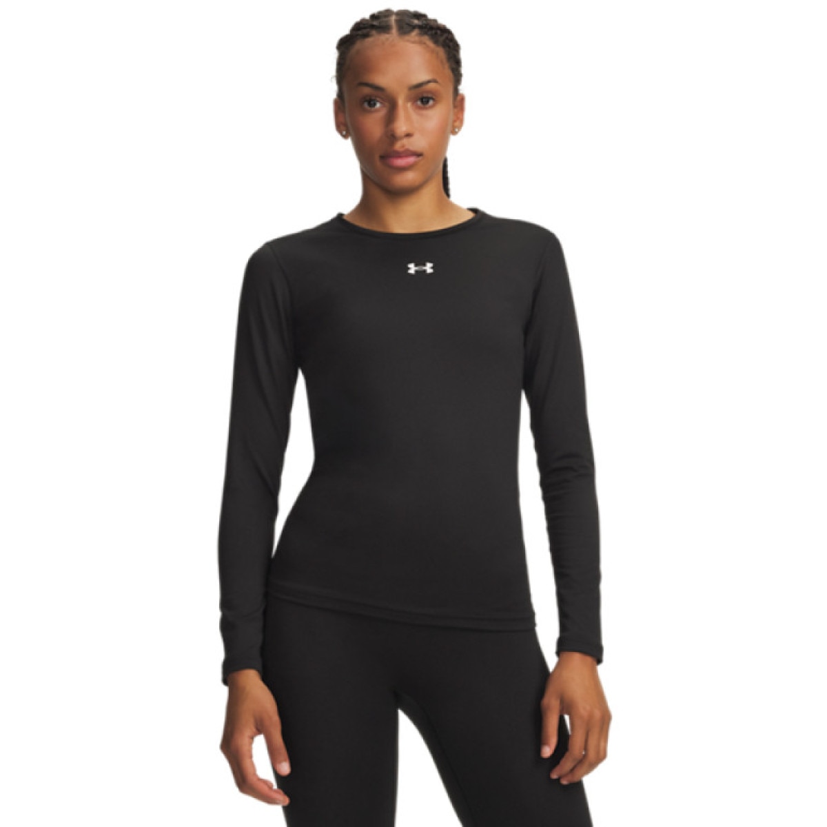 Damska bluza treningowa bez kaptura Under Armour UA ColdGear Crew - czarna