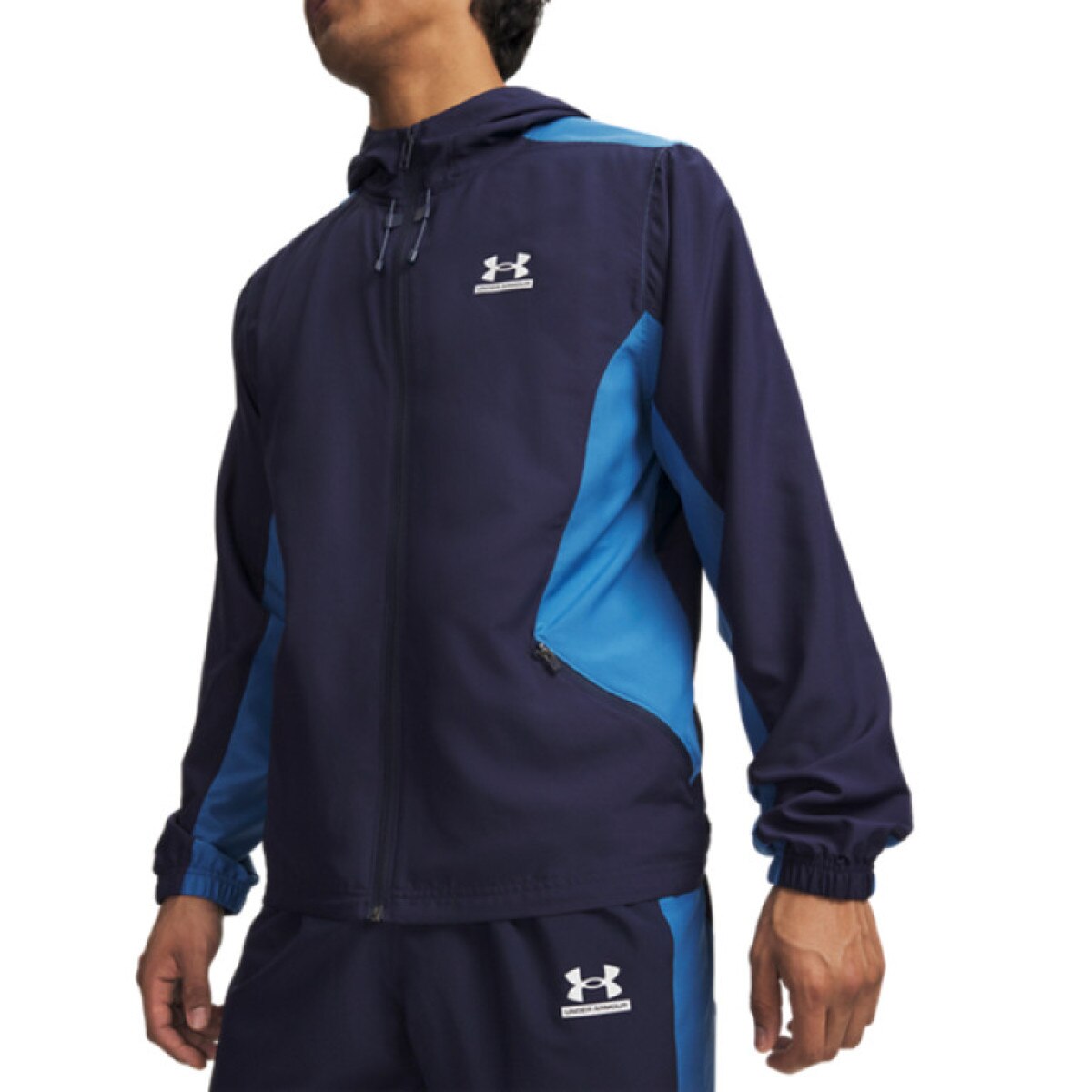Męska kurtka treningowa Under Armour UA Tech Sport Woven Jacket - granatowa