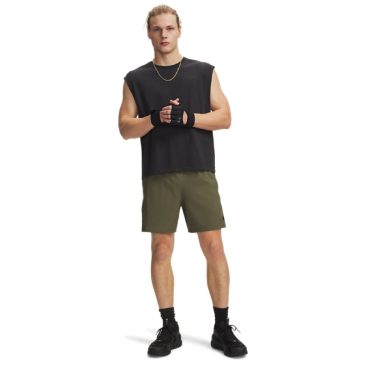 Męskie spodenki treningowe Under Armour UA Vanish Woven Short 2.0 6in - khaki