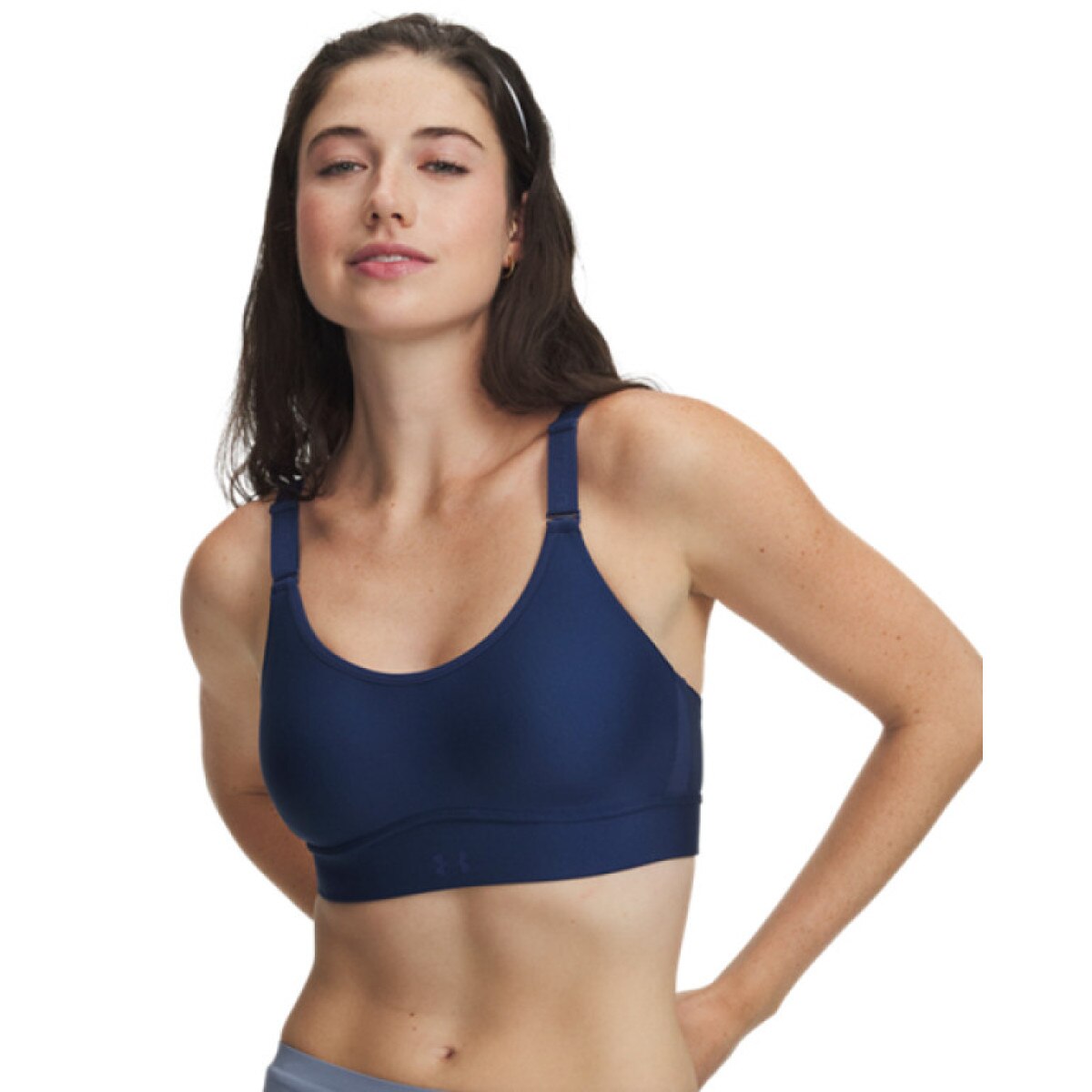 Biustonosz treningowy Under Armour UA Infinity Mid 2.0 Bra - granatowy