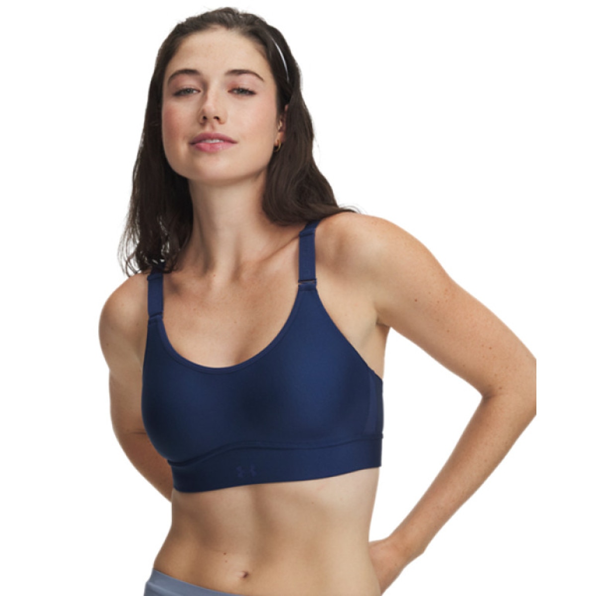 Biustonosz treningowy Under Armour UA Infinity Mid 2.0 Bra - granatowy