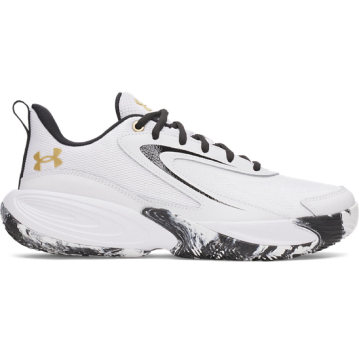 Buty do koszykówki uniseks Under Armour UA Lockdown 8 - białe