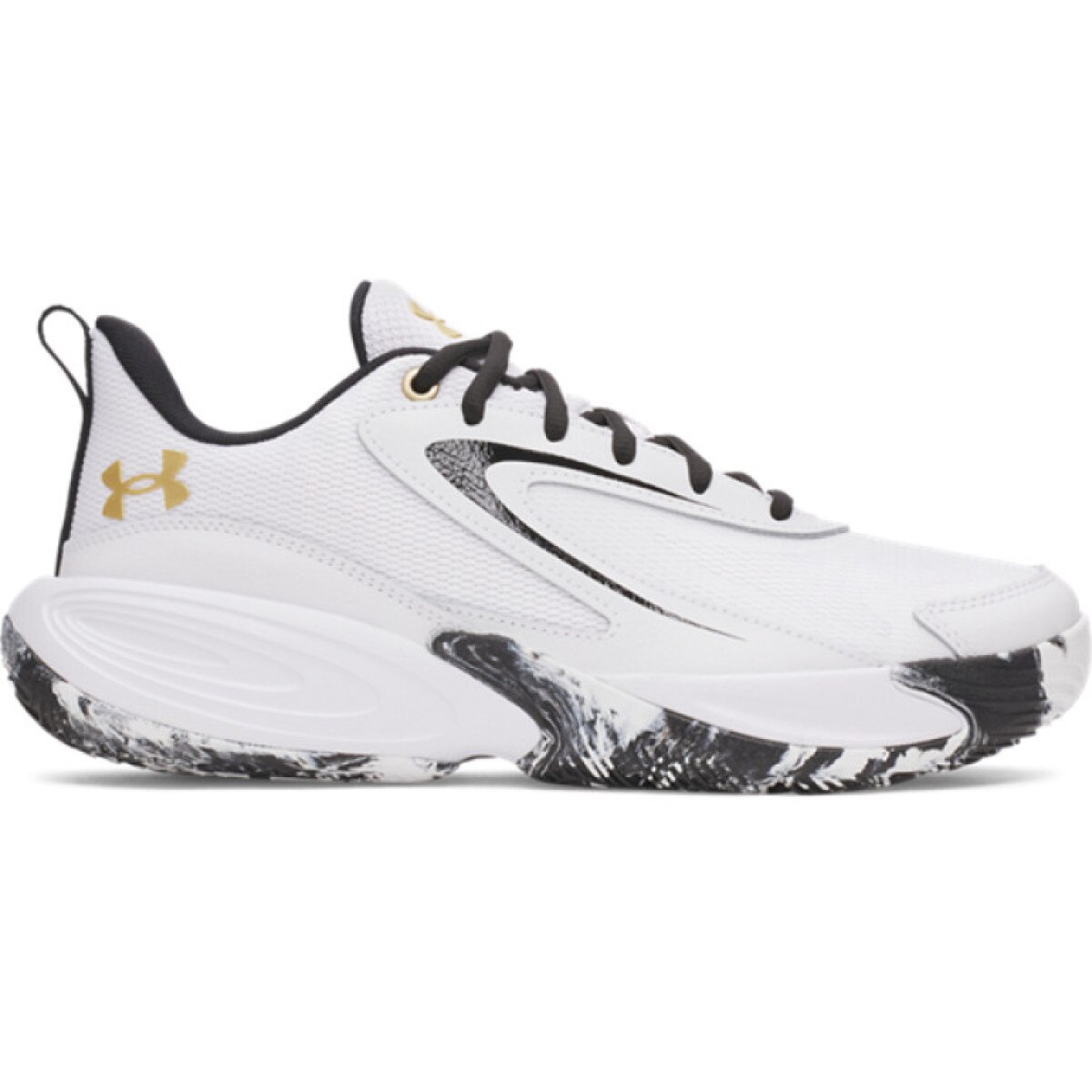 Buty do koszykówki uniseks Under Armour UA Lockdown 8 - białe