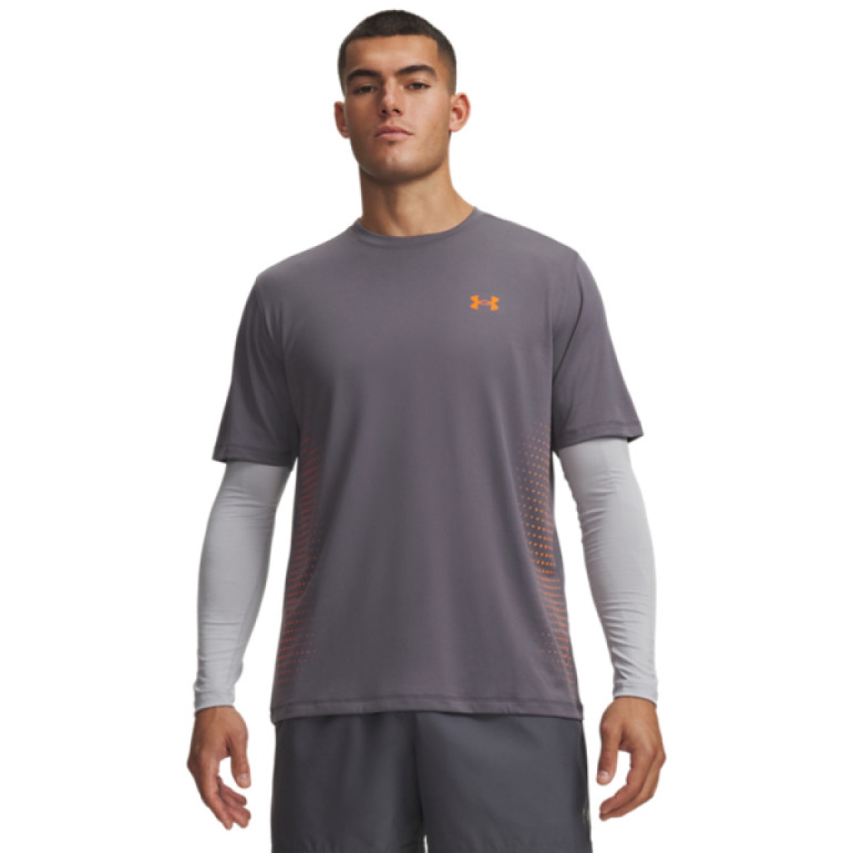 Męska koszulka treningowa Under Armour UA Tech Play Short Sleeve - szara