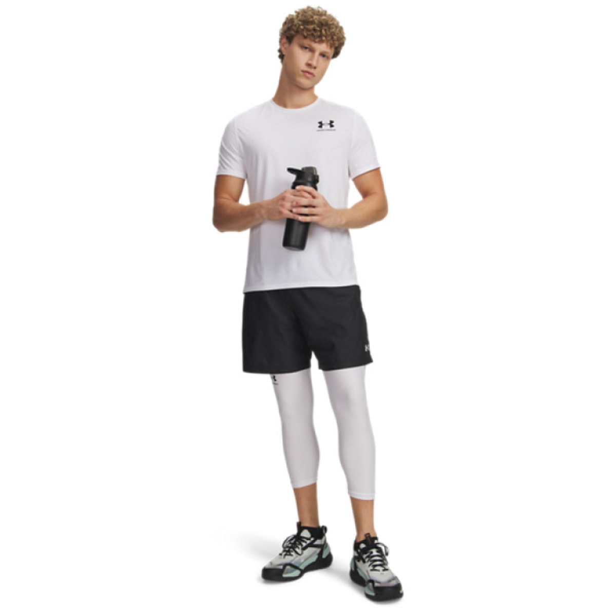 Męskie spodenki treningowe Under Armour UA Tech Woven 7in Short - czarne