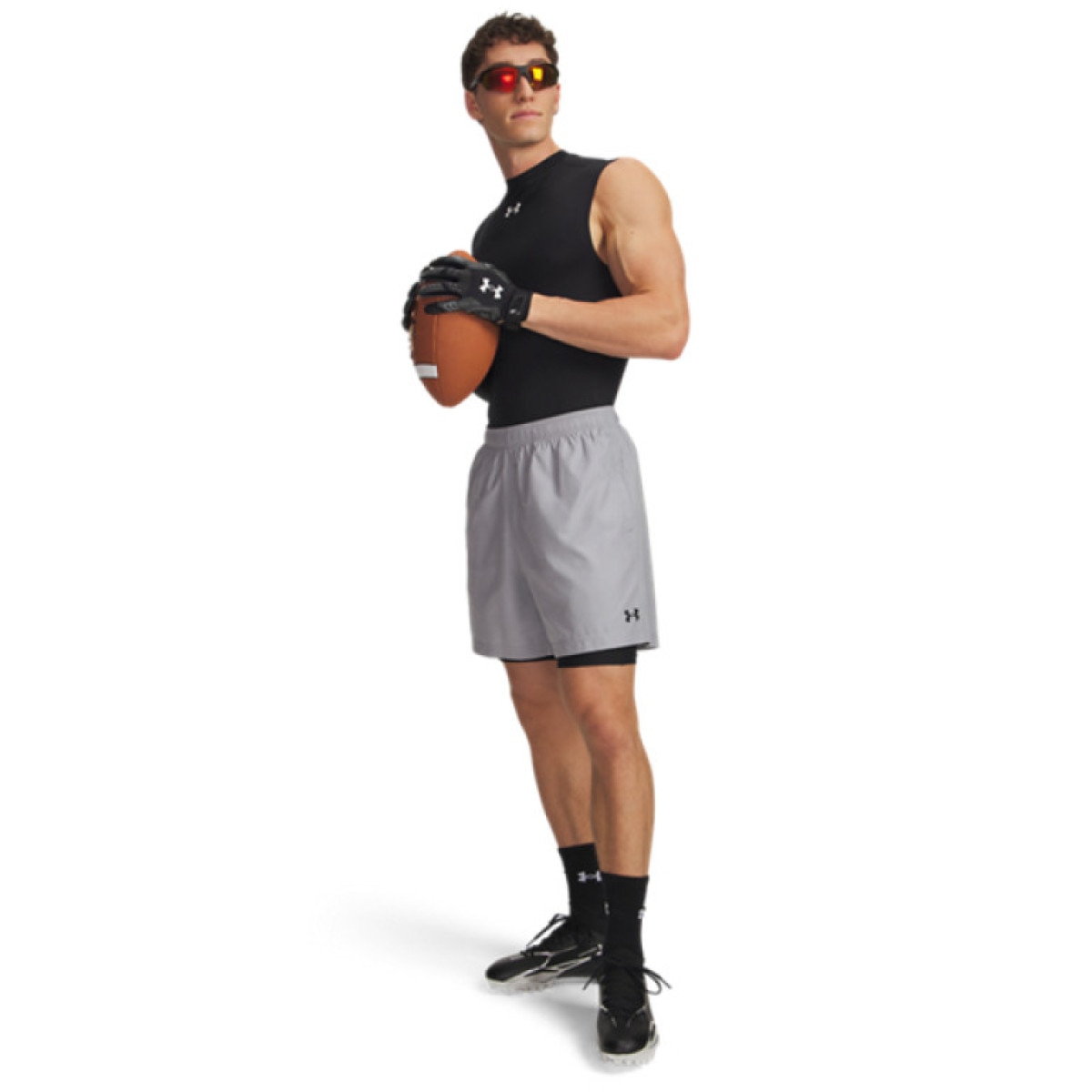 Męskie spodenki treningowe Under Armour UA Tech Woven 7in Short - czarne