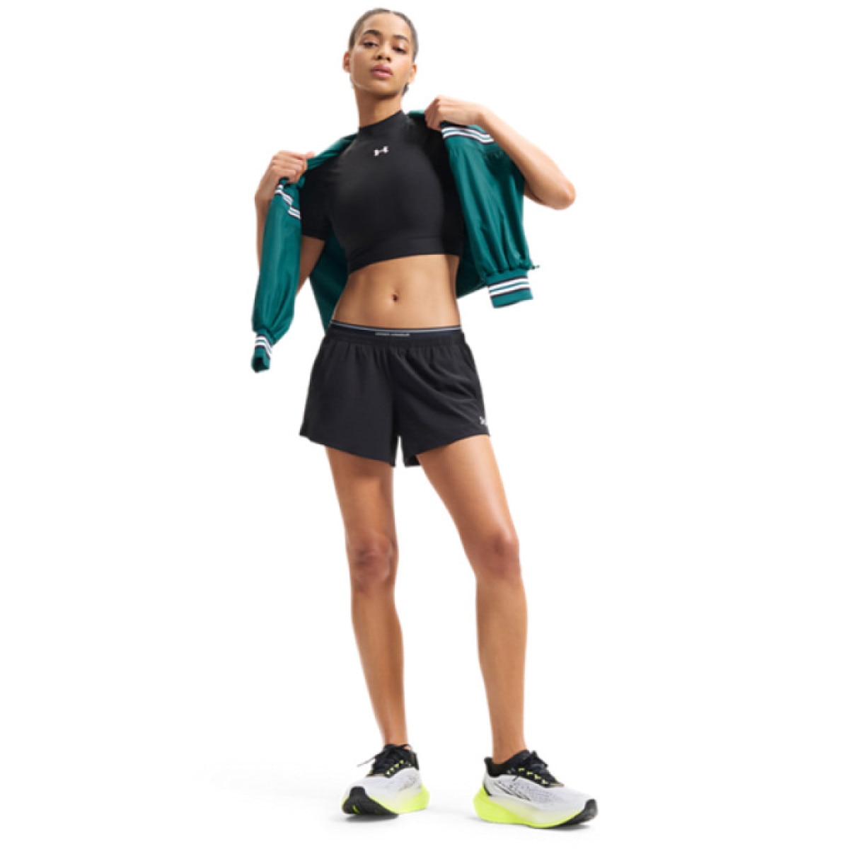 Damskie spodenki treningowe Under Armour UA Vanish Woven 3in Shorts - czarne