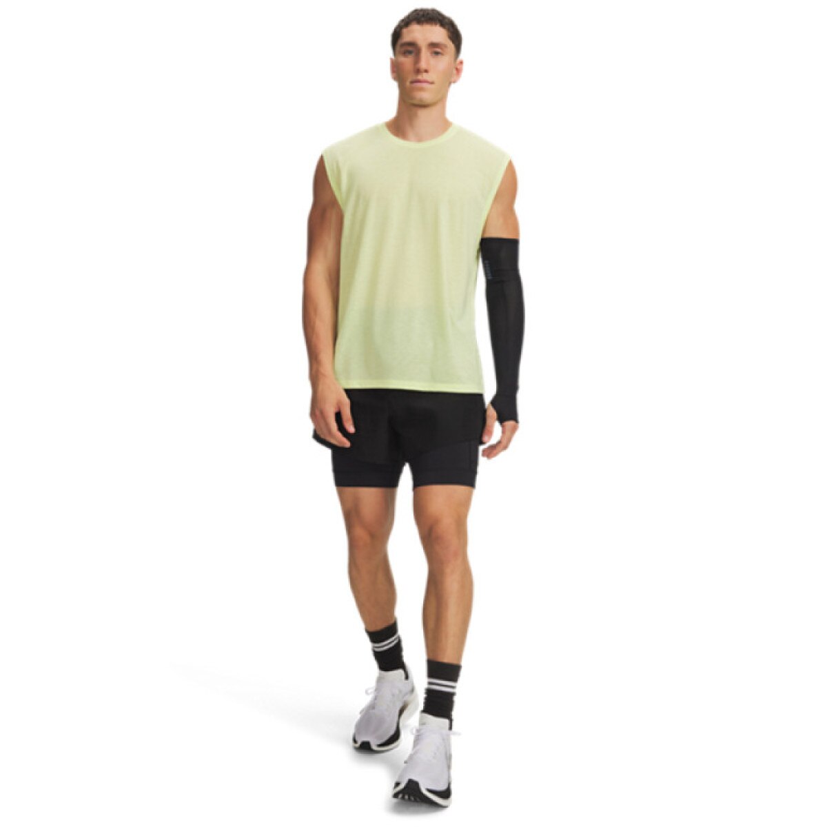Męskie spodenki do biegania Under Armour UA HB Run Short - czarne