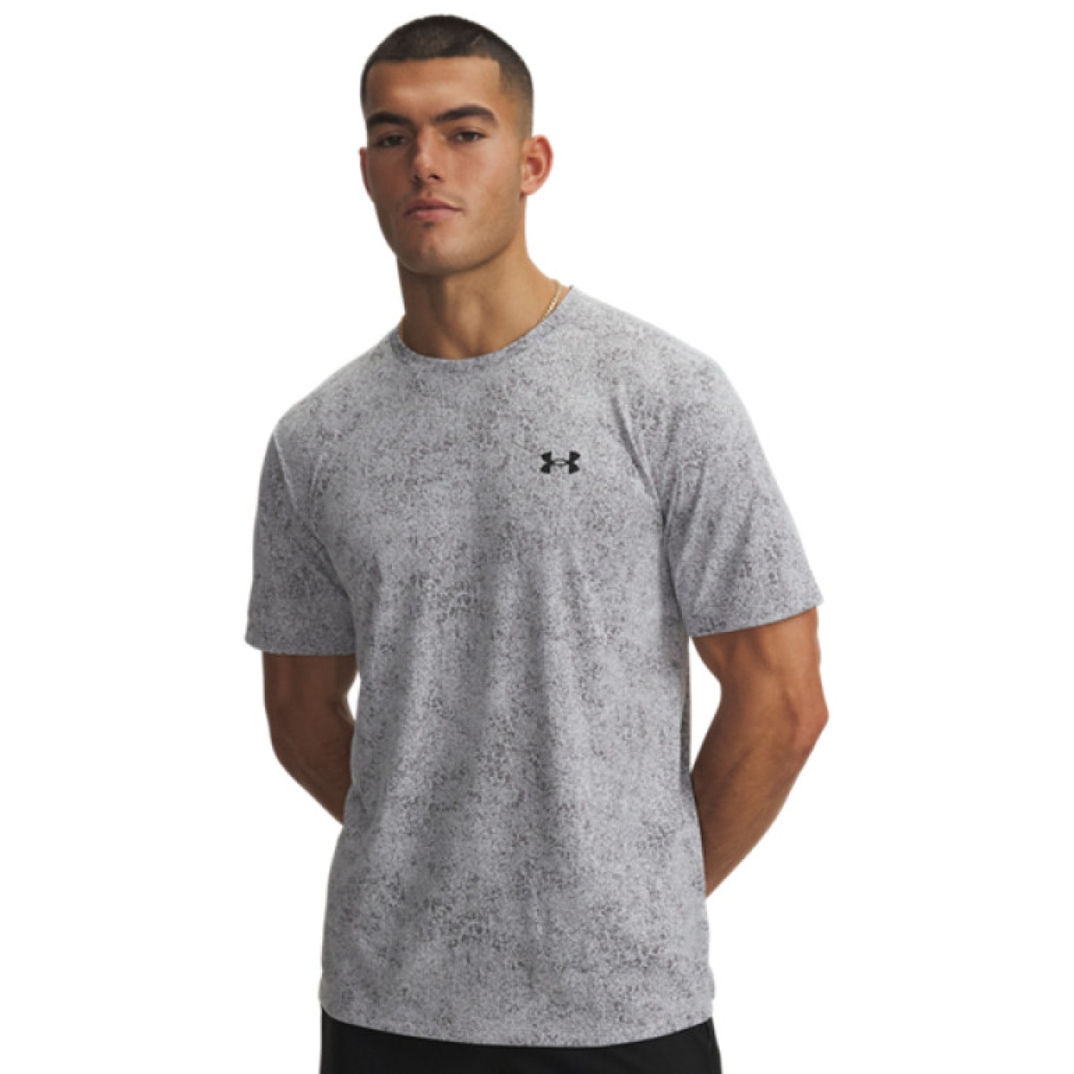 Męska koszulka treningowa Under Armour UA Tech Tee Pixelate - szara