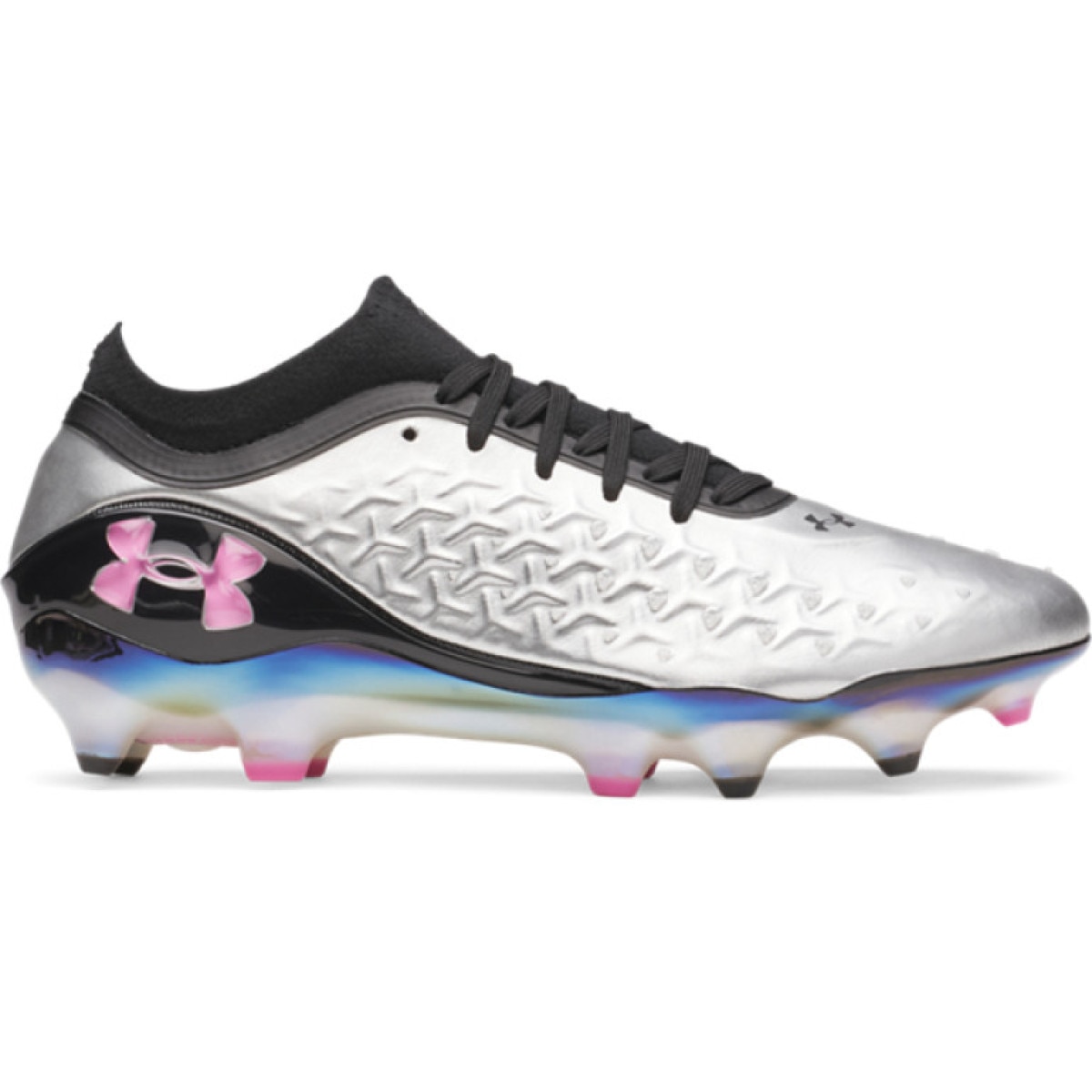 Męskie buty piłkarskie korki Under Armour UA Magnetico Elite 6 RCS FG - srebrne