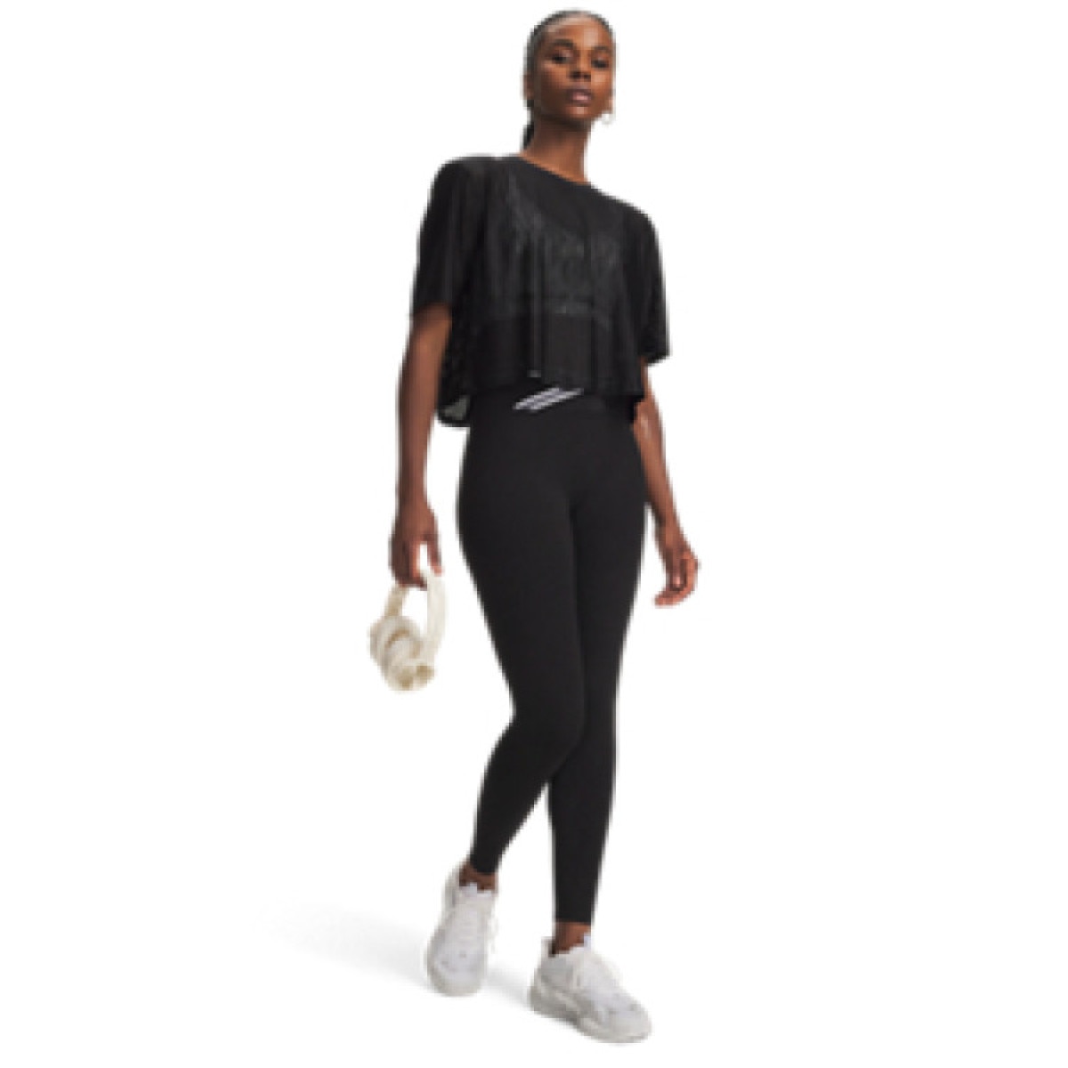 Damskie legginsy treningowe Under Armour Motion Sport Tape Legging - czarne