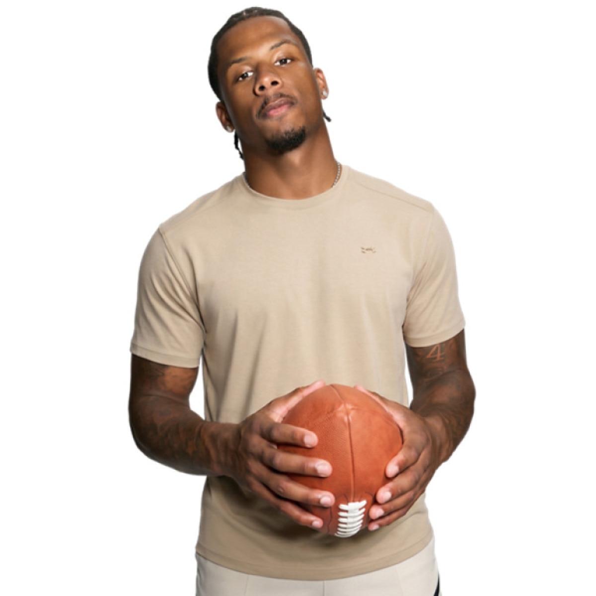 Męska koszulka treningowa Under Armour The Bouncy Tee - beżowa