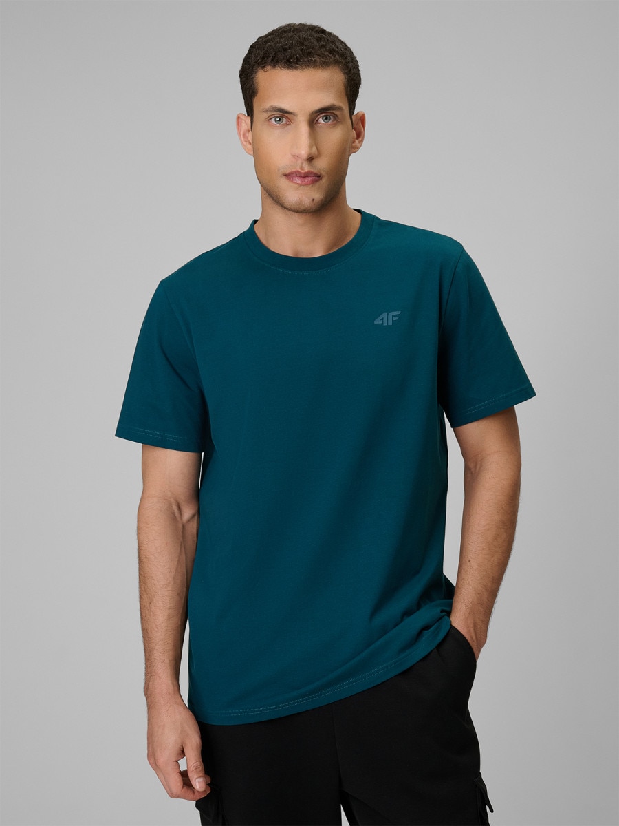 Męski t-shirt bez nadruku (2-pack) 4F 4FRSS26TTSHM4226 - multikolor