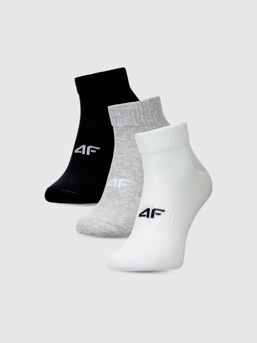 Damskie skarpetki za kostkę (3-pack) 4F 4FWMM00USOCF448 - multikolor
