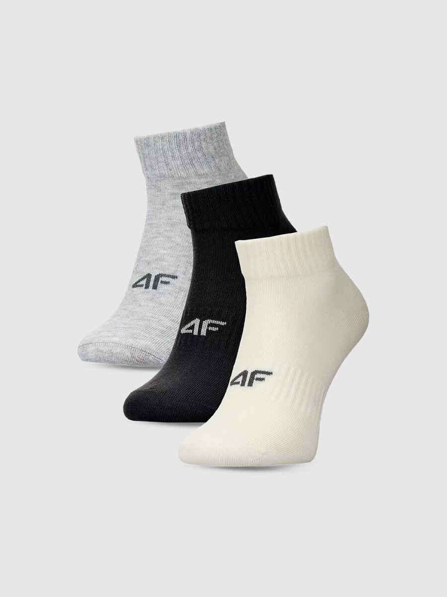 Damskie skarpetki za kostkę (3-pack) 4F 4FWMM00USOCF448 - multikolor