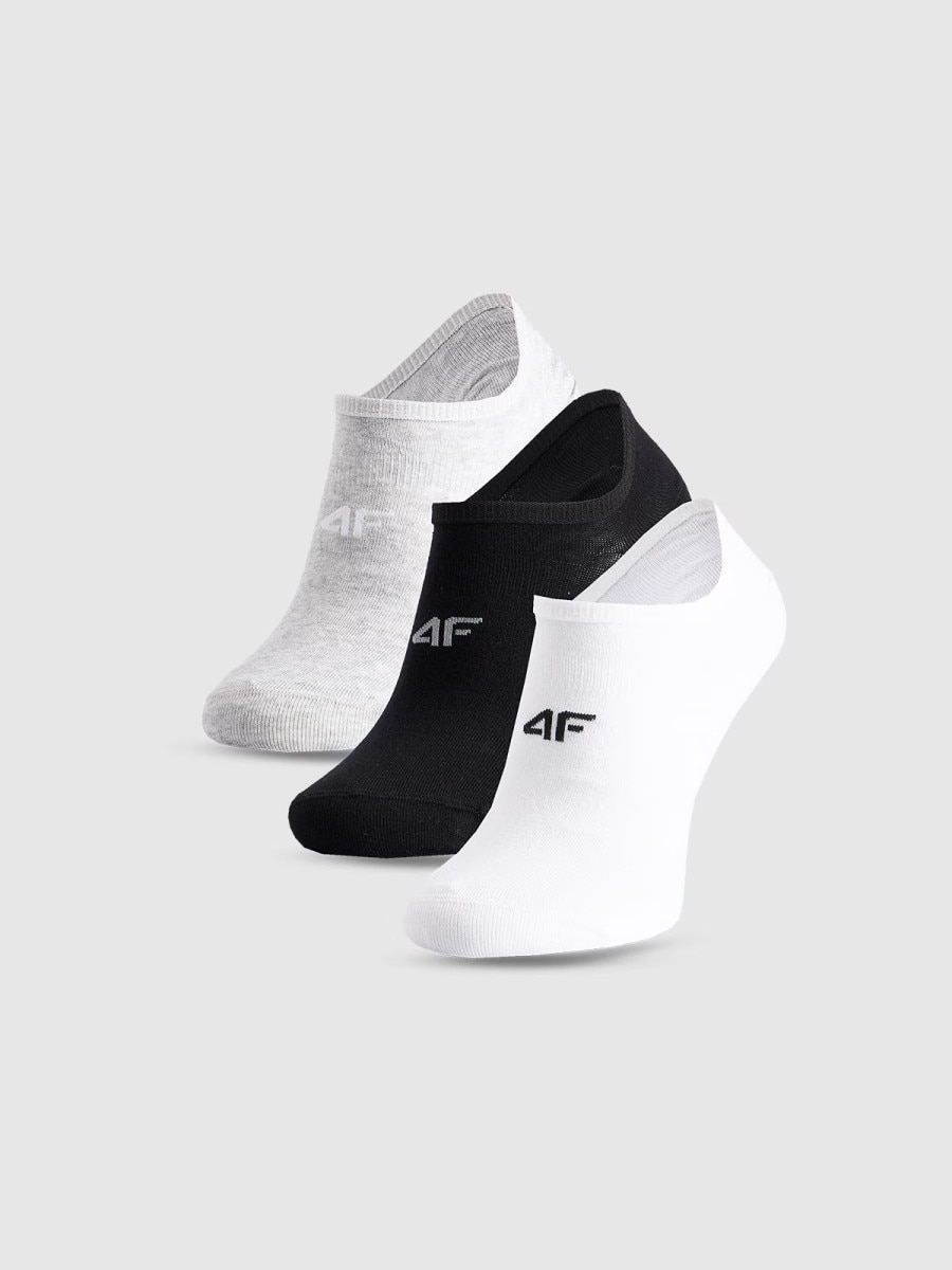 Męskie skarpetki stopki 4F (3-pack) 4FWMM00USOCM477 - multikolor