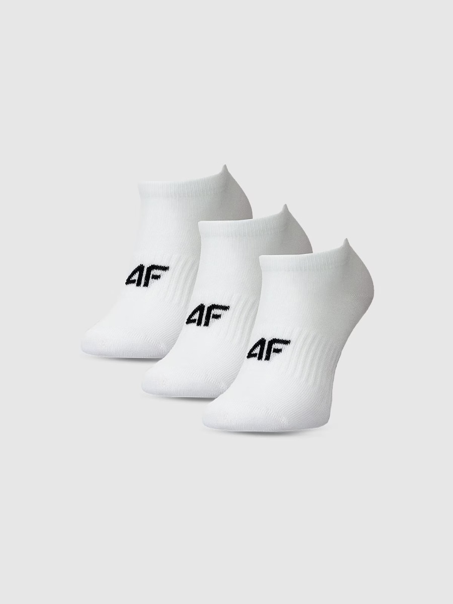 Dziewczęce skarpetki (3-pack) 4F 4FJWMM00USOCF496 - białe
