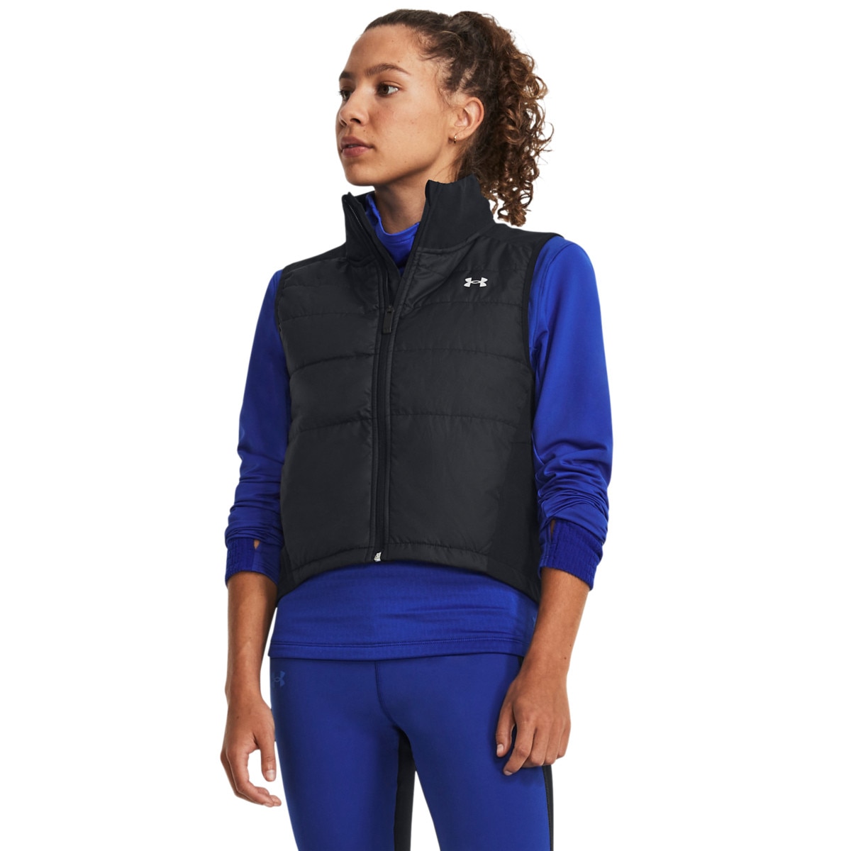 Damska kamizelka do biegania Under Armour Launch Insulated Vest - czarna