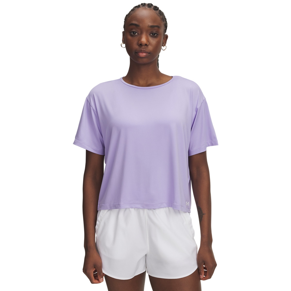 Damska koszulka treningowa Under Armour Motion SS - fioletowa