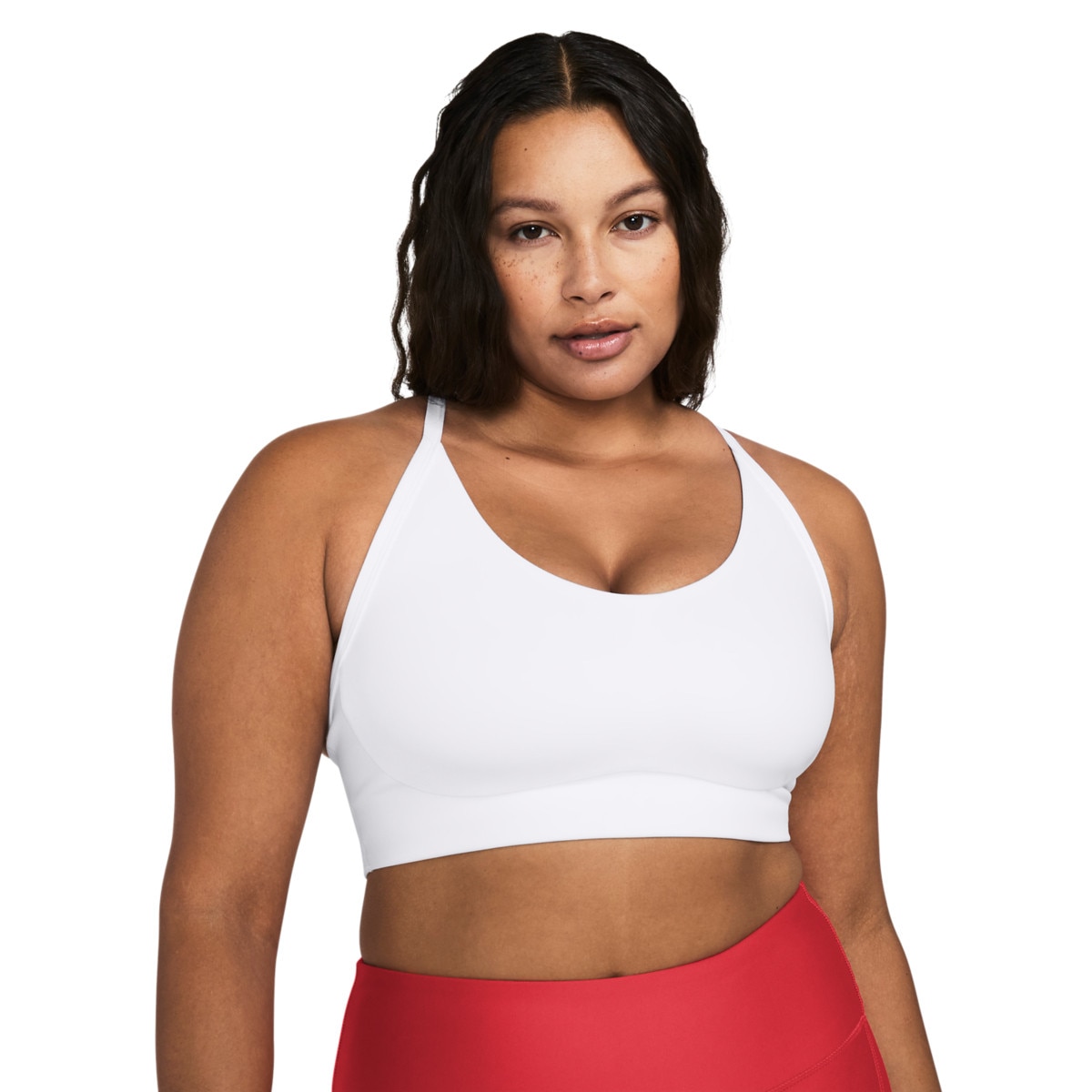 Biustonosz treningowy Under Armour UA Motion Bralette - biały