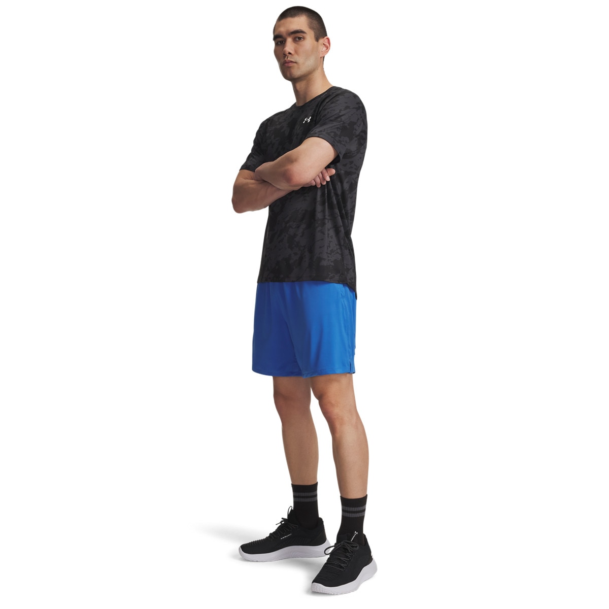 Męskie spodenki treningowe Under Armour UA Tech Vent - niebieskie