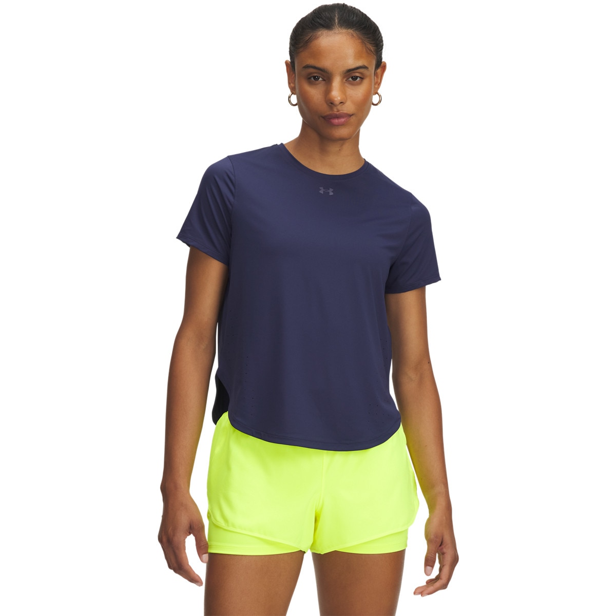 Damska koszulka do biegania Under Armour UA Launch Elite - granatowa