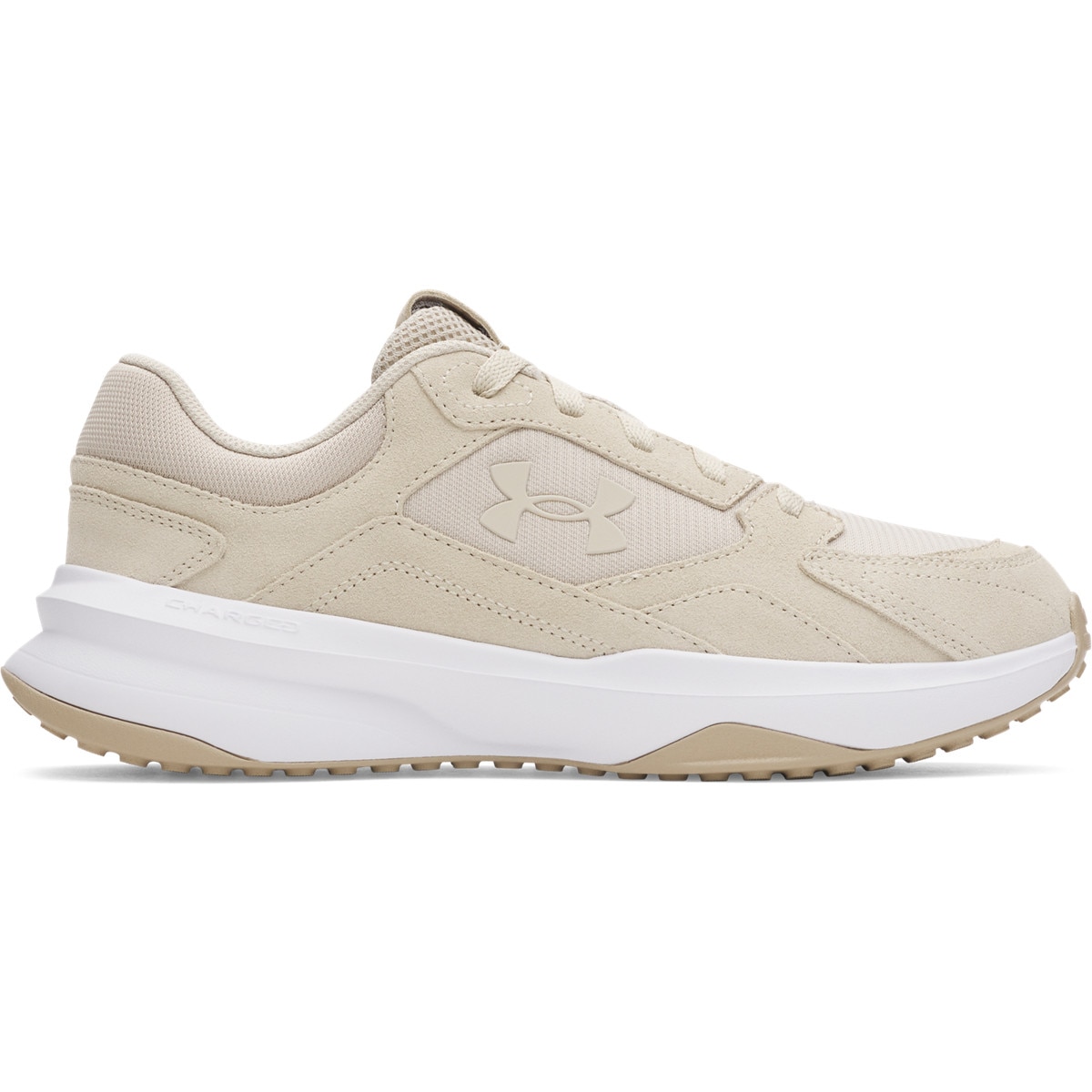 Męskie buty treningowe Under Armour UA Edge SUEDE - beżowe