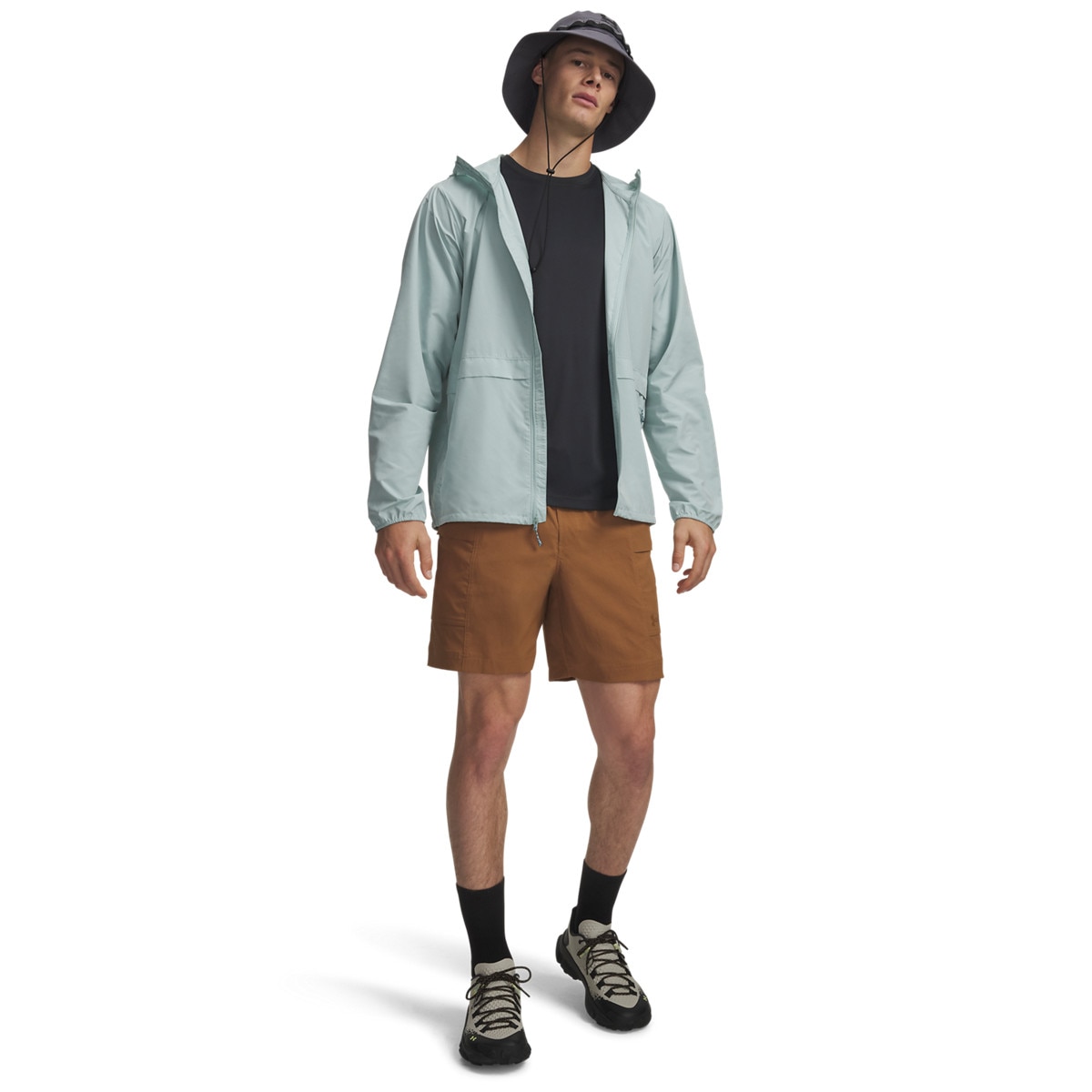 Męskie spodenki trekkingowe Under Armour UA Explor Hike - brązowe