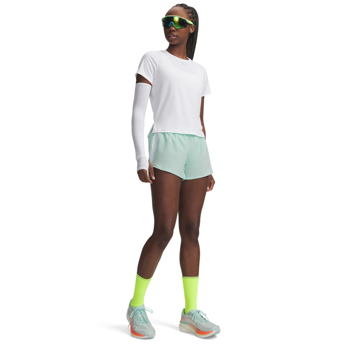 Damskie spodenki do biegania Under Armour UA Velociti Pro 3" Shorts - miętowe