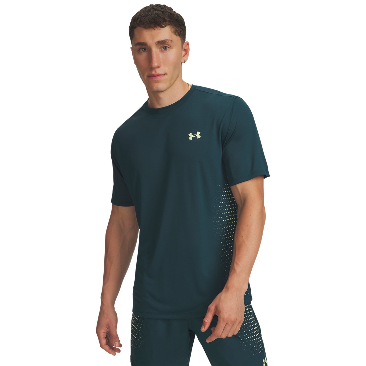 Męska koszulka treningowa Under Armour UA Tech Play Short Sleeve - zielona