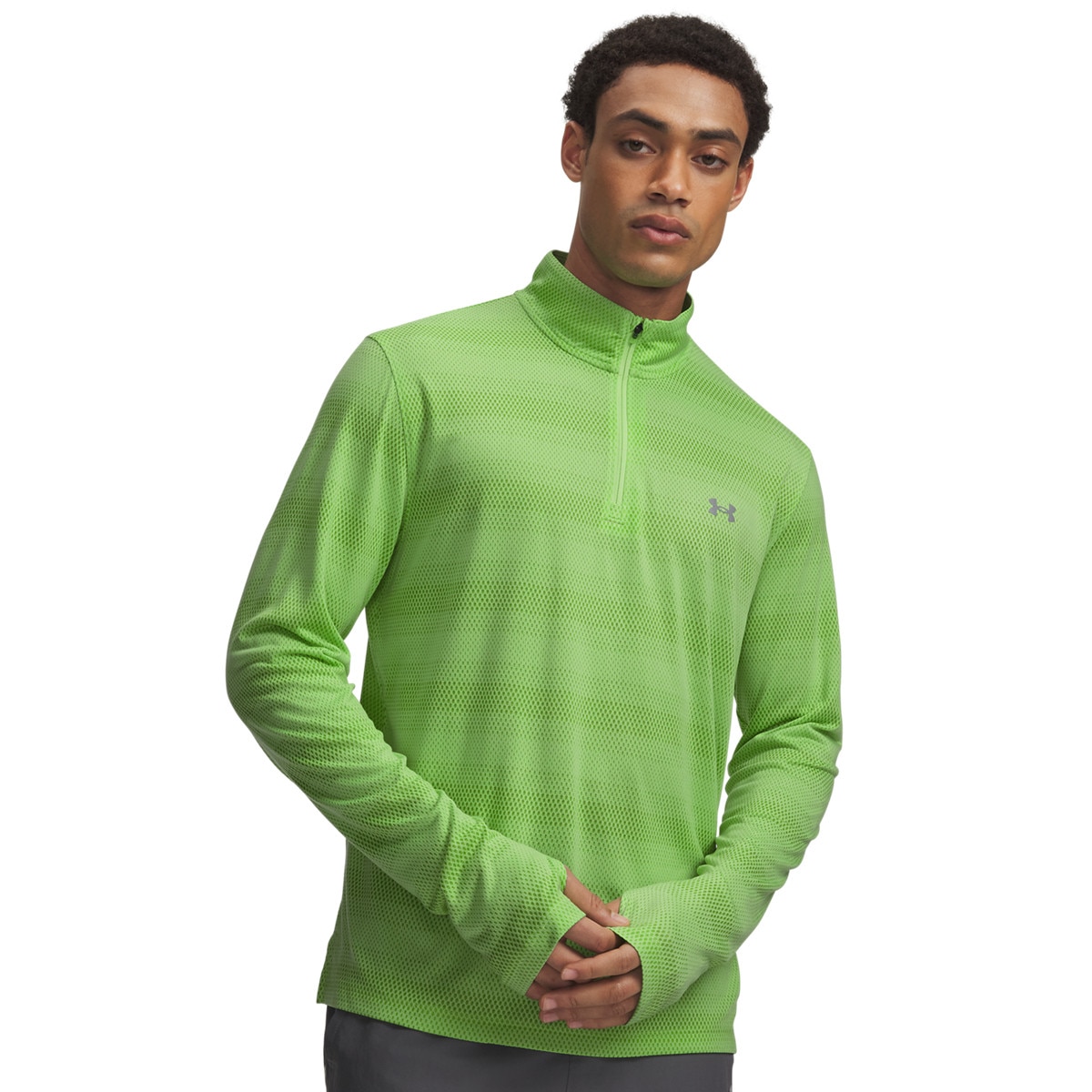 Męska bluza do biegania Under Armour UA Velociti 1/4 Zip - zielona