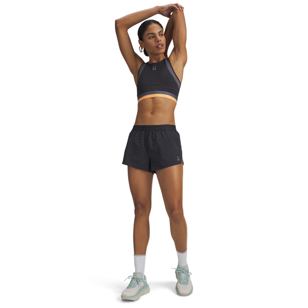 Damskie spodenki do biegania Under Armour UA Halo Run Reflective Short - czarny