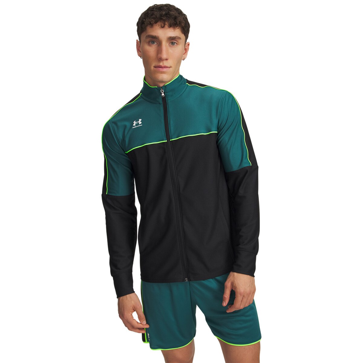 Męska bluzka piłkarska Under Armour UA Challenger - zielona