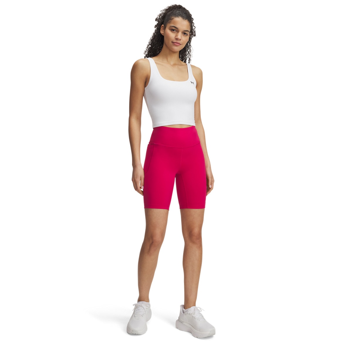 Damskie kolarki treningowe Under Armour Motion Bike Short Emea - różowe