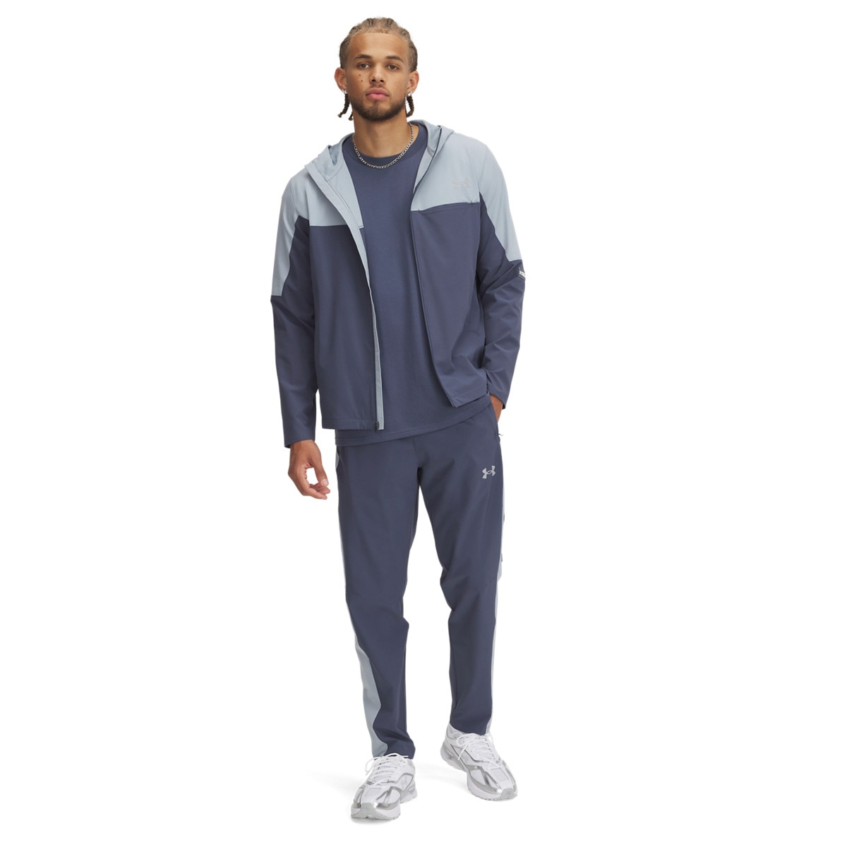 Męskie spodnie treningowe Under Armour UA Woven Utility Pants - szare