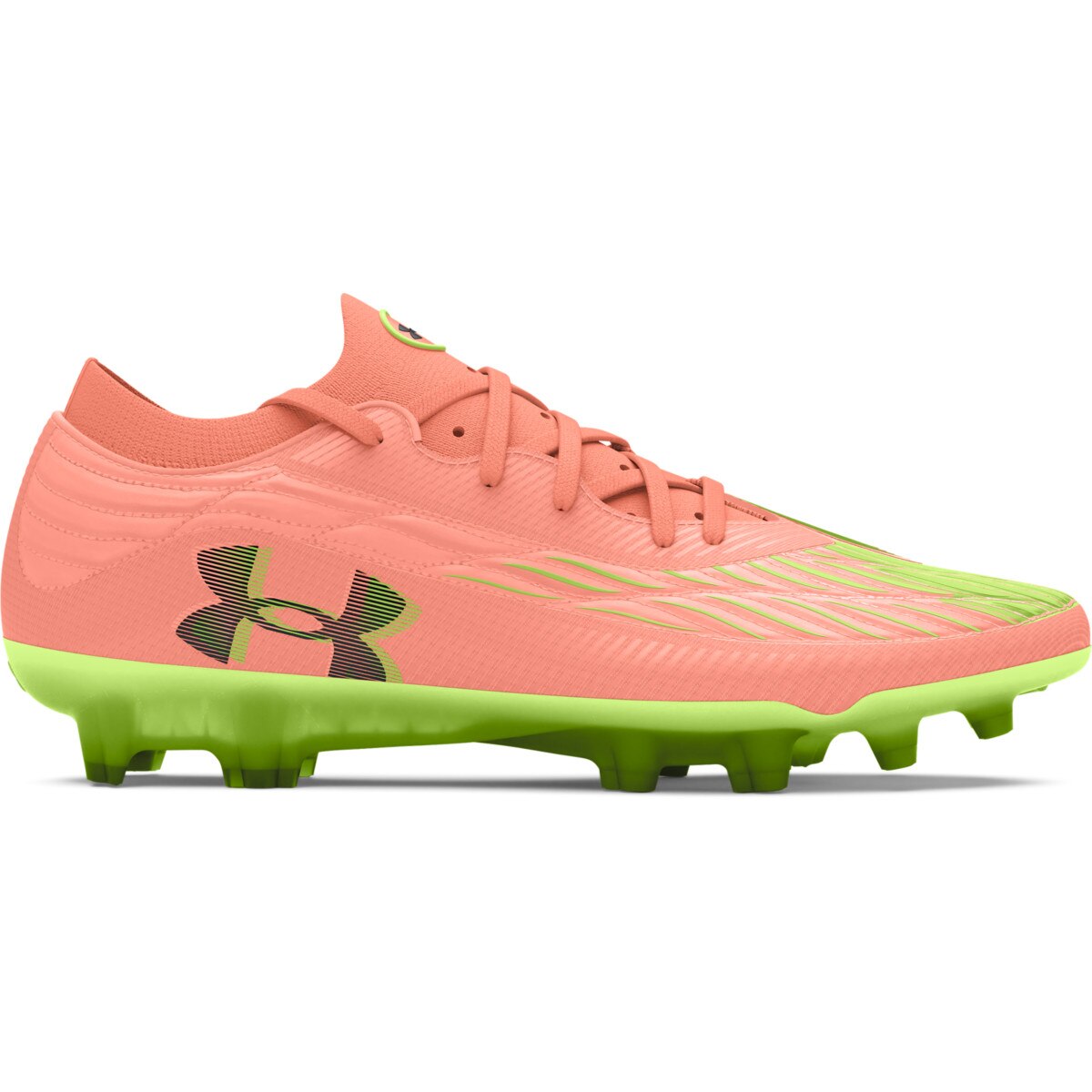 Męskie buty piłkarskie korki lanki Under Armour UA Magnetico Elite 4 Fg - pomarańczowe