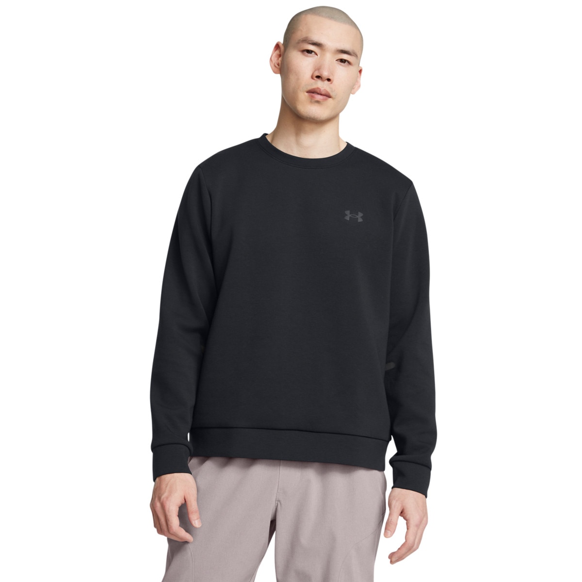 Męska bluza dresowa nierozpinana bez kaptura Under Armour UA Unstoppable Flc Crew Eu - czarna