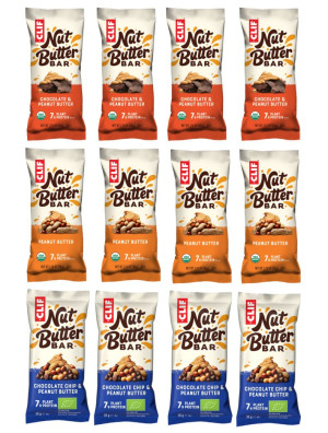 Clif Bar Energie Riegel Mixpaket (3 Sorten a 4 Stück 50g) Ernährung Unisex