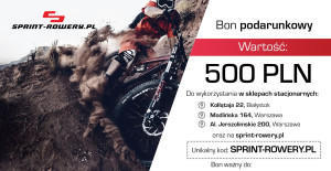 Prezent la Rowerzysty. Karta Podarunkowa 100 - 1000 PLN