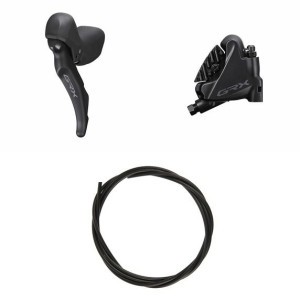 Zestaw hamulcowy Shimano ST-RX600(R), BR-RX400(R), tarczowe, przód, linka SL 1800 mm