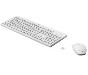 Klawiatura z myszą HP 230 Combo Bezprzewodowa Biała Nowa
