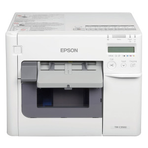 Epson TM-C3500 drukarka etykiet kolorowych, zasilacz i kabel USB w zestawie