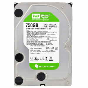 Dysk HDD 3,5" 750GB WD7500AARS – SATA II 64MB