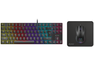 Klawiatura + Mysz Triadyn PLAY METIS TAYGETE S RGB Red Switch + HELIKE + Podkładka