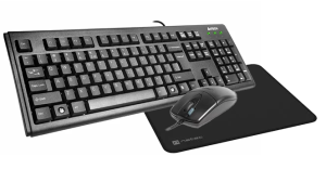 Zestaw klawiatura + mysz A4TECH KM-72620D USB black + podkładka