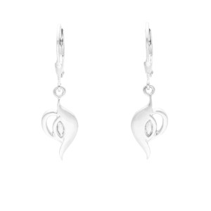 Kolczyki z białą cyrkonią srebro